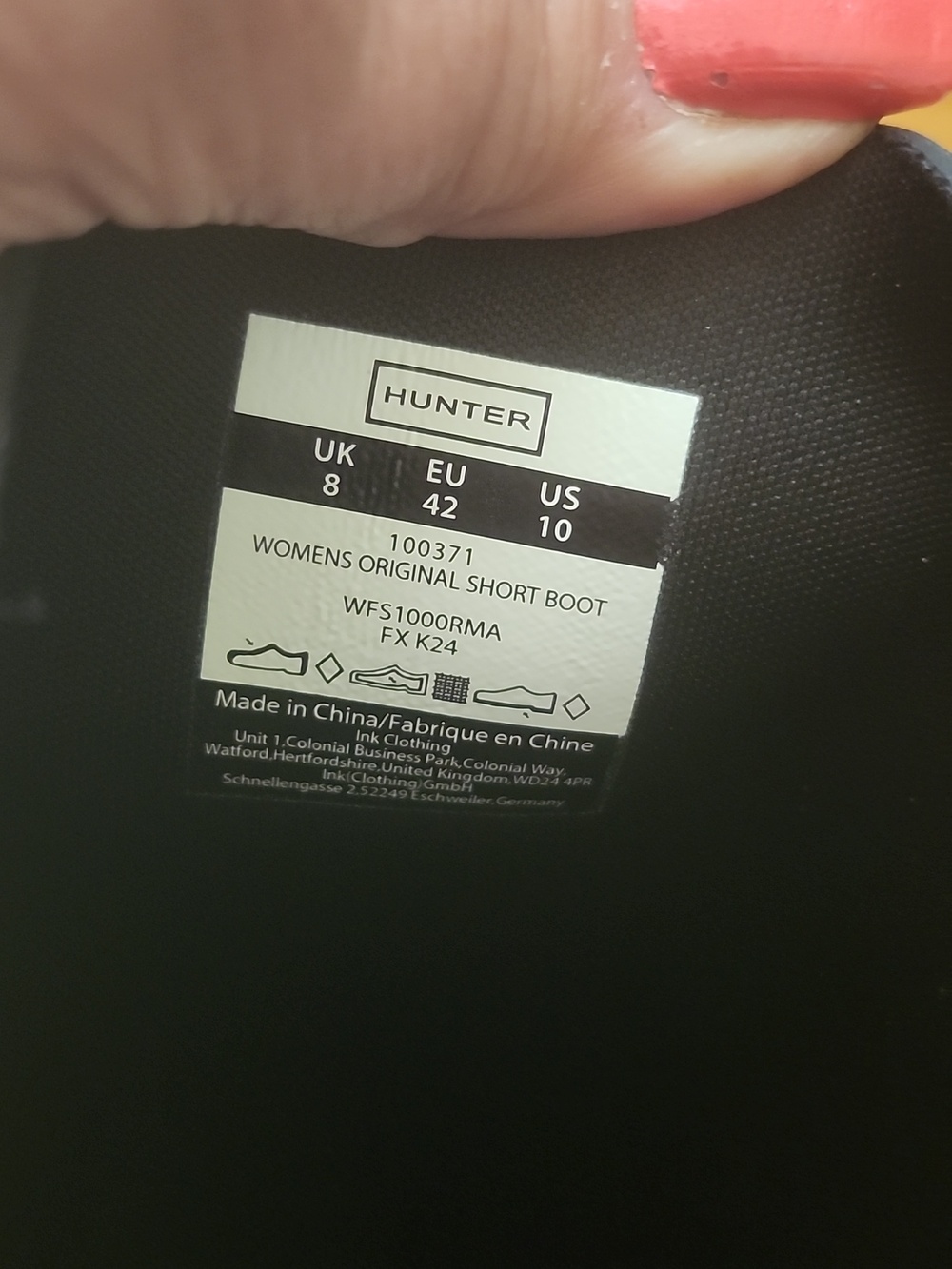 NWT🖤Hunter Short Rain Boots - Picture 8 of 9